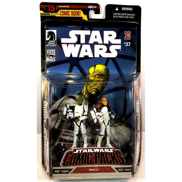 Hasbro Star Wars Comic Packs Empire #37 MOUSE & BASSO IN DISGUISE New, See Pics! - Picture 1 of 9